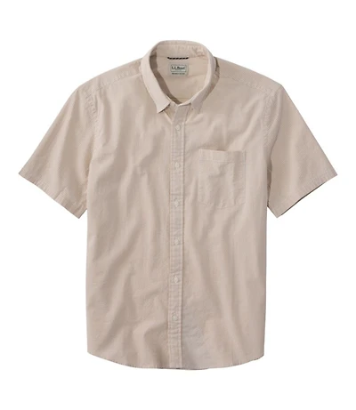 Men's Comfort Stretch Performance® Seersucker Shirt, Short-Sleeve, Slightly Fitted Untucked Fit
