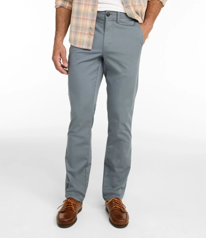Men's Sunwashed Khaki Pants, Standard Fit, Straight Leg