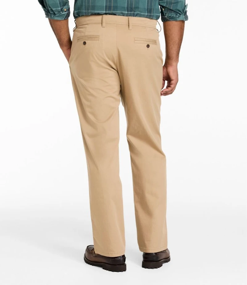 Men's Sunwashed Khaki Pants, Standard Fit, Straight Leg