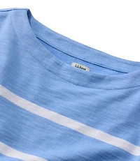 Women's Peaks Island Top, Relaxed Boatneck Long-Sleeve Stripe