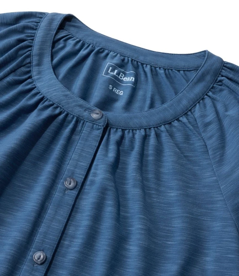 Women's Camden Hills Tee, Elbow-Sleeve Button-Front Shirt