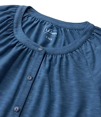 Women's Camden Hills Tee, Elbow-Sleeve Button-Front Shirt