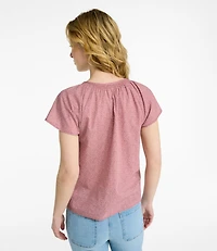 Women's Whisperweight Poplin Shirt, Short-Sleeve