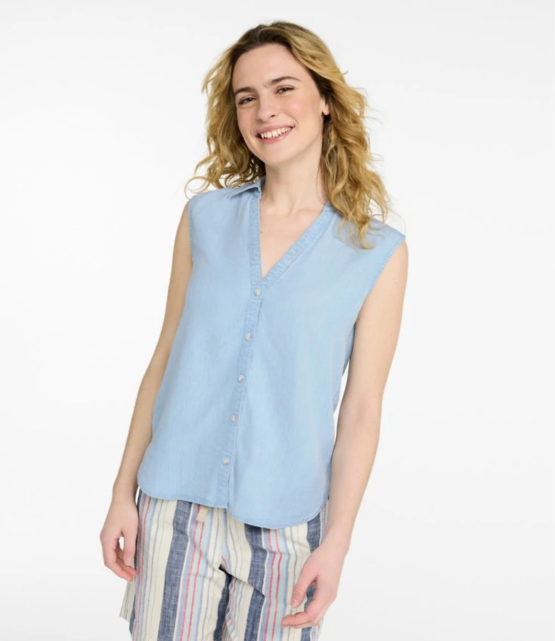 Women's Soft-Washed Sleeveless Shirt