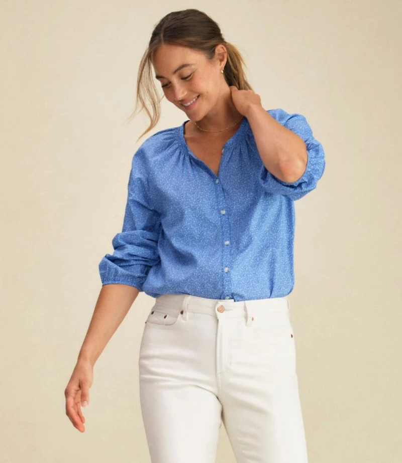 Women's Whisperweight Poplin Shirt, Long-Sleeve