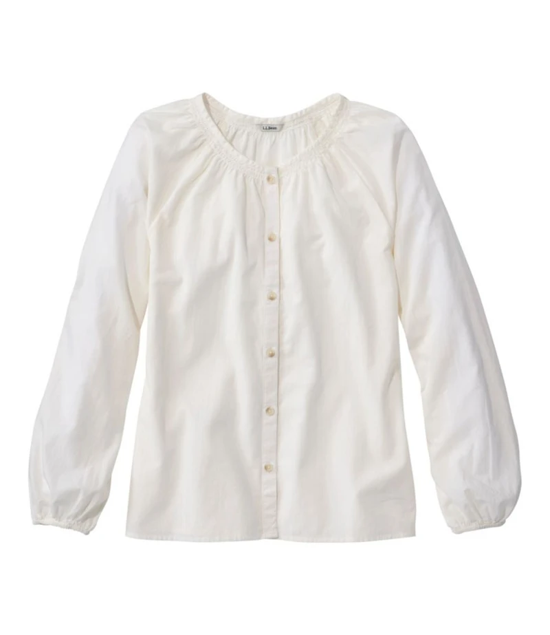 Women's Whisperweight Poplin Shirt, Long-Sleeve