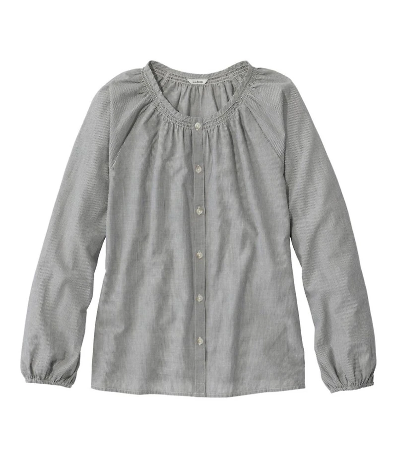 Women's Whisperweight Poplin Shirt, Long-Sleeve