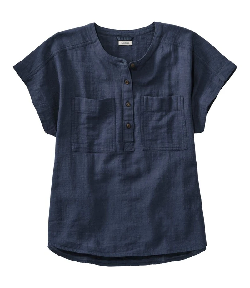 Women's L.L.Bean Day Breeze Shirt, Short-Sleeve Popover