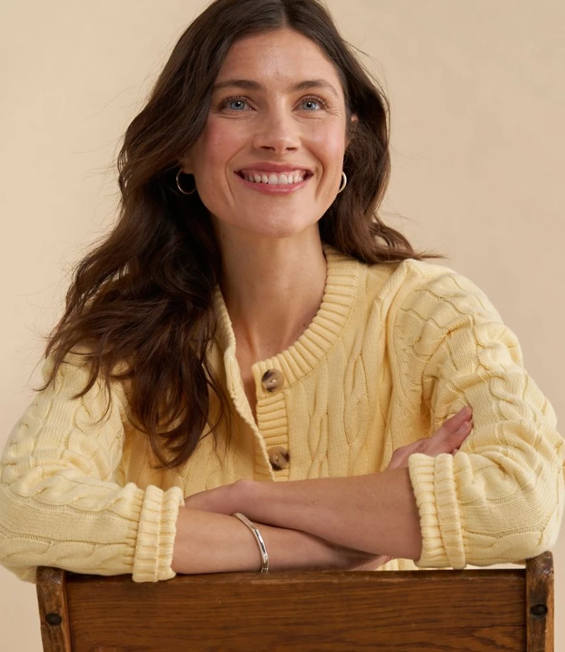 Women's The Original Double L® Sweater, Cable Cardigan