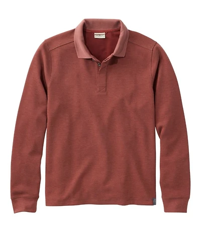 Men's Mountainside Micro Waffle Polo, Long-Sleeve
