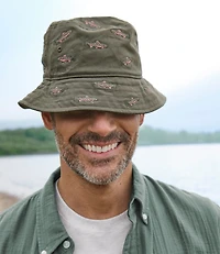 Adults' Cotton Motif Bucket Hat