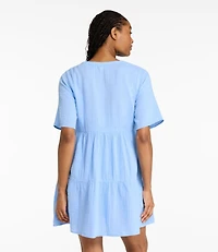 Women's Cloud Gauze Cover-Up Tiered Dress