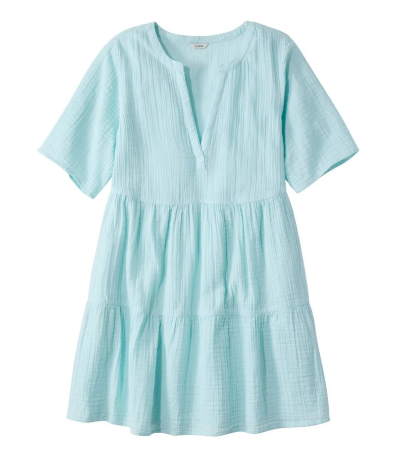 Women's Cloud Gauze Cover-Up Tiered Dress