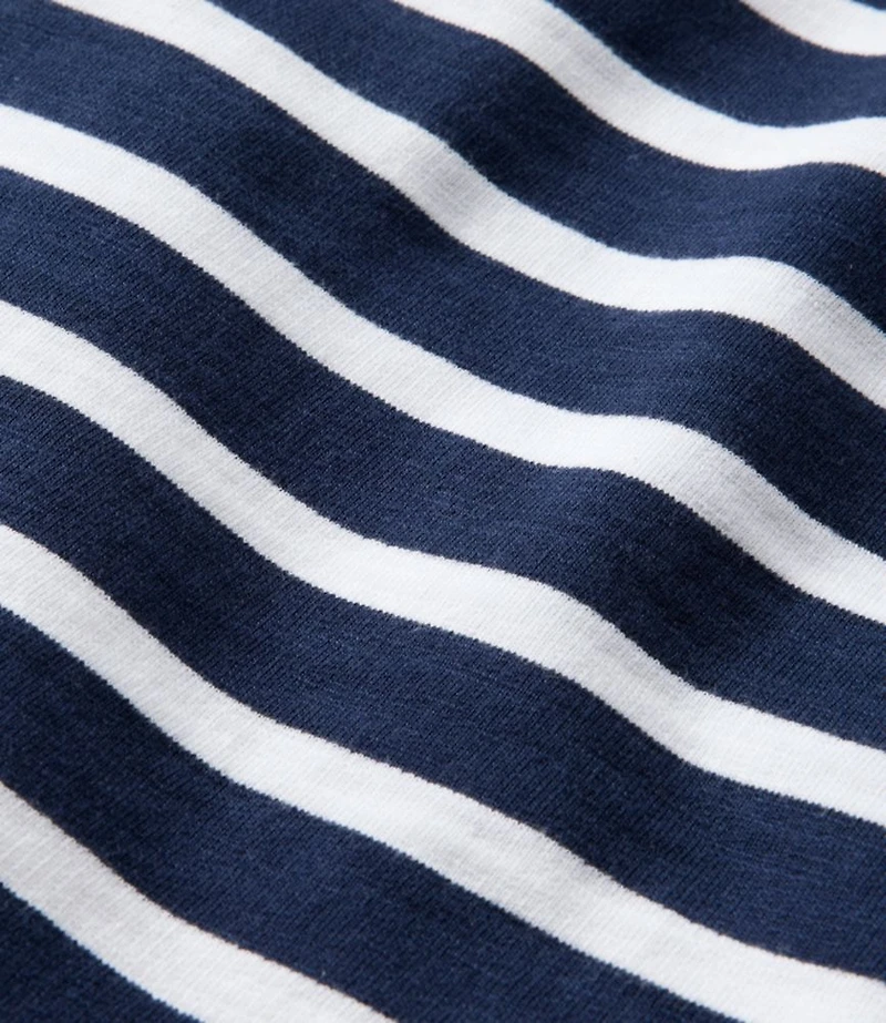 Women's Peaks Island Button Mockneck, Stripe