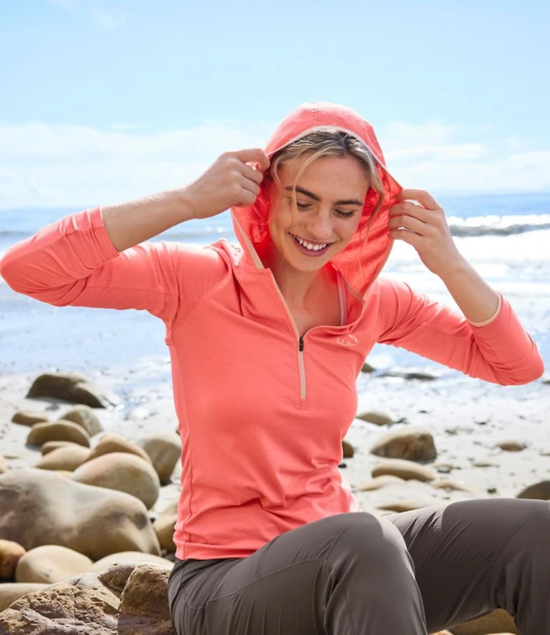 Women's SunSmart Coolpro Half Zip Hoodie