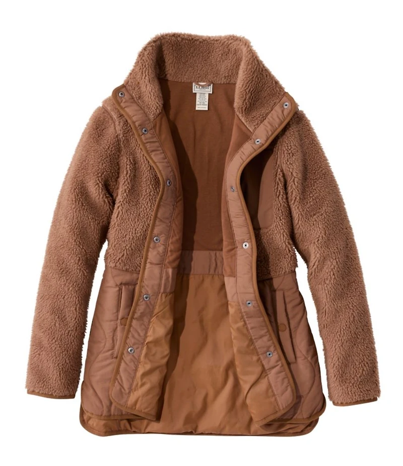 Women's Bean's Mixed Media Sherpa Fleece Jacket