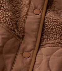 Women's Bean's Mixed Media Sherpa Fleece Jacket