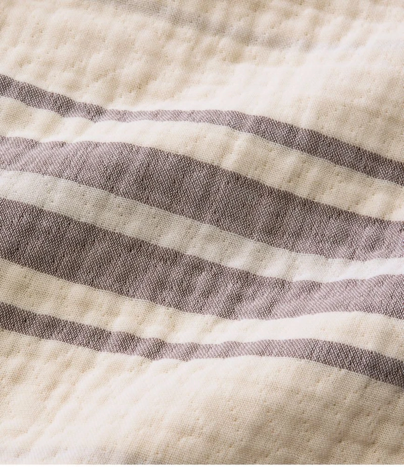 Lightweight Cotton Gauze Throw, Stripe