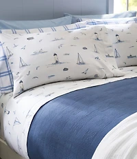 Nautical Boats Percale Sheet Collection