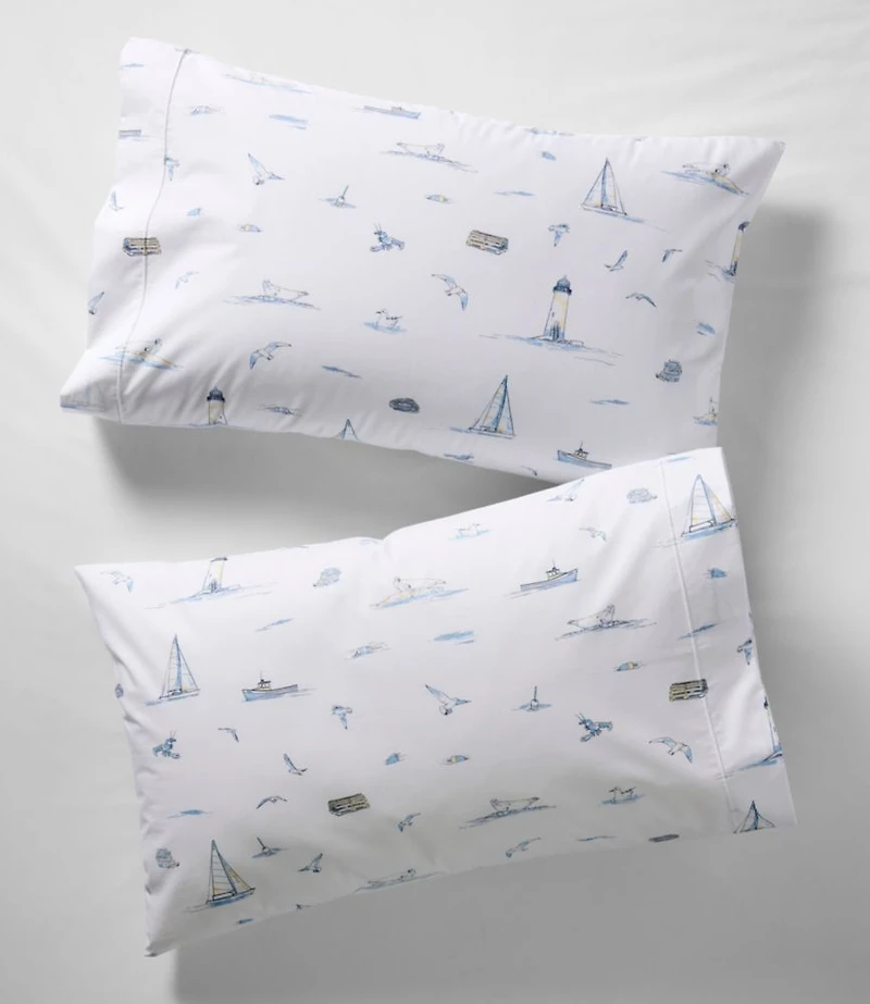 Nautical Boats Percale Sheet Collection