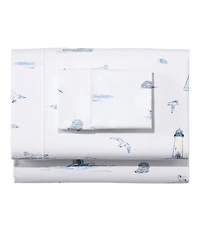 Nautical Boats Percale Sheet Collection