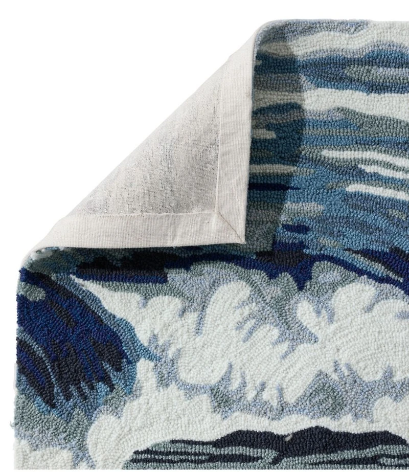 Indoor/Outdoor Vacationland Rug, Ocean Waves