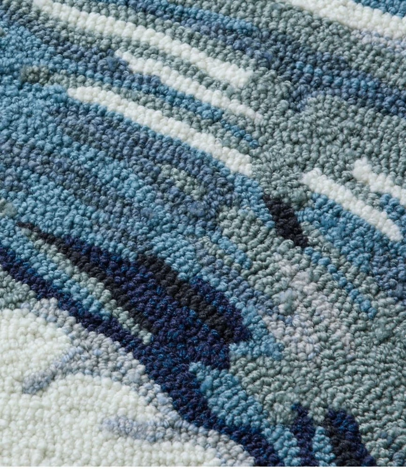 Indoor/Outdoor Vacationland Rug, Ocean Waves