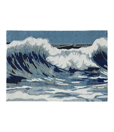 Indoor/Outdoor Vacationland Rug, Ocean Waves