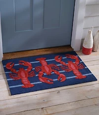 Indoor/Outdoor Vacationland Rug, Lobsters