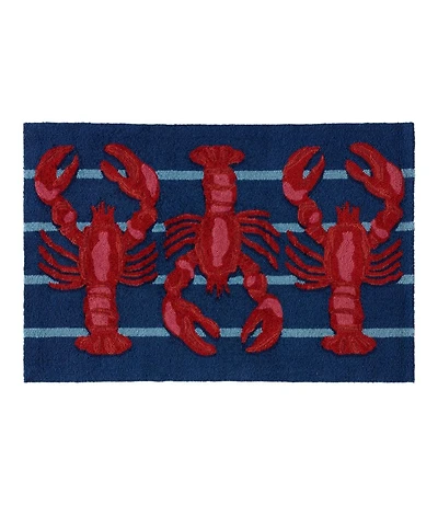 Indoor/Outdoor Vacationland Rug, Lobsters