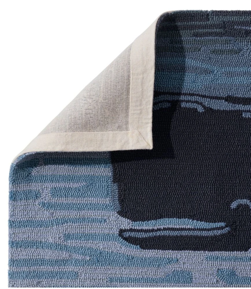 Indoor/Outdoor Vacationland Runner, Coastal Whale