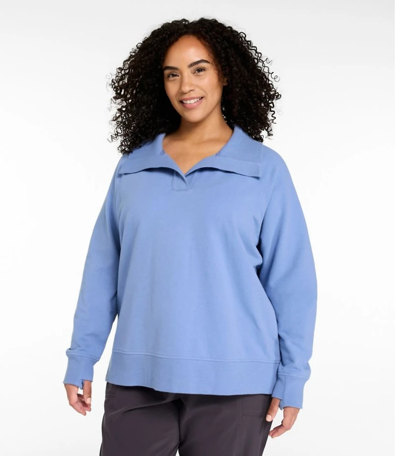 Women's Bean's Cozy Splitneck Pullover Sweatshirt