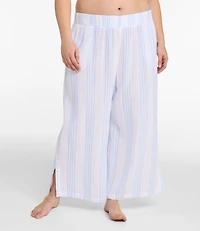 Women's Cloud Gauze Wide-Leg Pants, Stripe