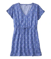 Women's L.L.Bean Coastal Cotton Cover-Up Caftan, Print