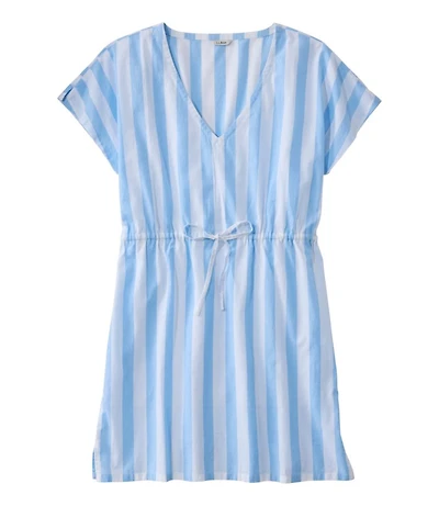Women's L.L.Bean Coastal Cotton Cover-Up Caftan, Print