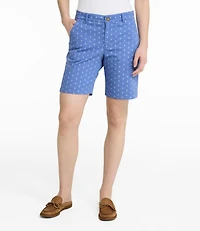 Women's Comfort Stretch Shorts, Chino Bermudas 9" Print