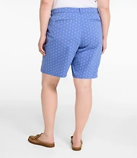 Women's Comfort Stretch Shorts, Chino Bermudas 9" Print