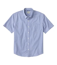 Men's Comfort Stretch Performance® Seersucker Shirt, Short-Sleeve, Slightly Fitted Untucked Fit, Plaid