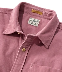 Men's Sunwashed Corduroy Shirt, Slightly Fitted Untucked Fit