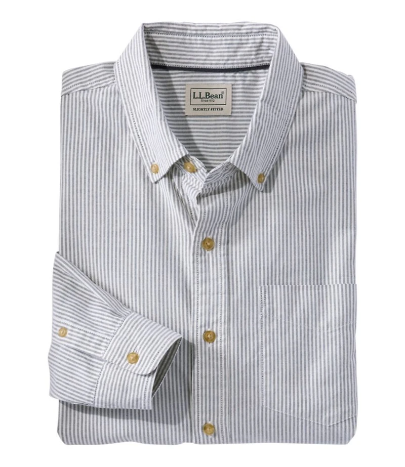 Men's Sunwashed Oxford Shirt, Slightly Fitted Untucked Fit