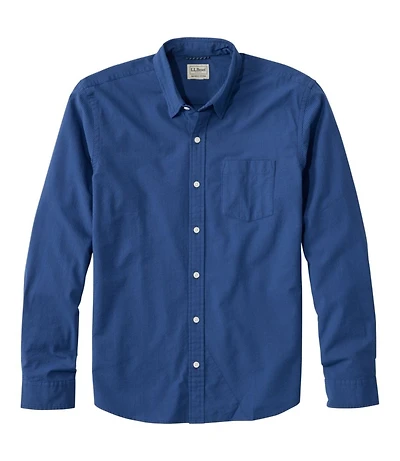 Men's Comfort Stretch Performance® Seersucker Shirt, Long-Sleeve, Slightly Fitted Untucked Fit, Stripe