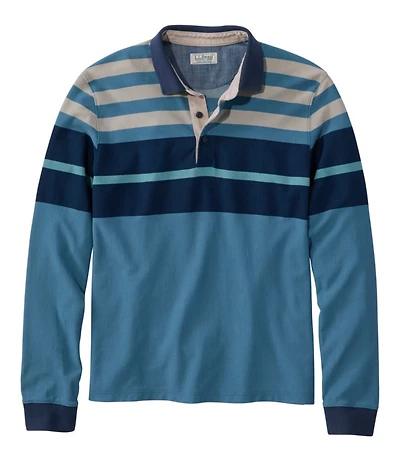 Men's Casco Bay Rugged Polo, Long-Sleeve, Stripe