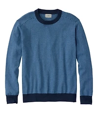 Men's All Seasons Cotton Blend Sweater, Crewneck, Stripe