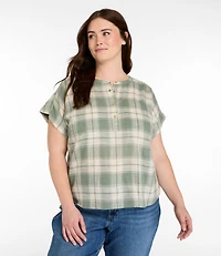 Women's L.L.Bean Day Breeze Shirt, Short-Sleeve Popover