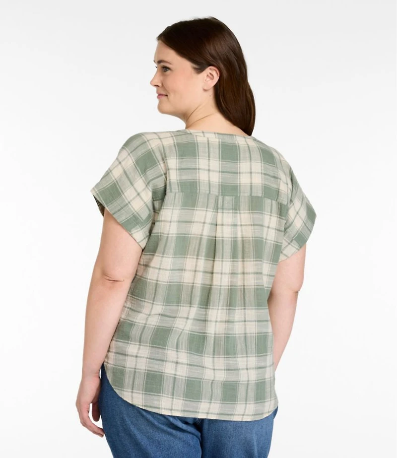 Women's L.L.Bean Day Breeze Shirt, Short-Sleeve Popover