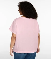 Women's Premium Washable Linen Shirt, Short-Sleeve