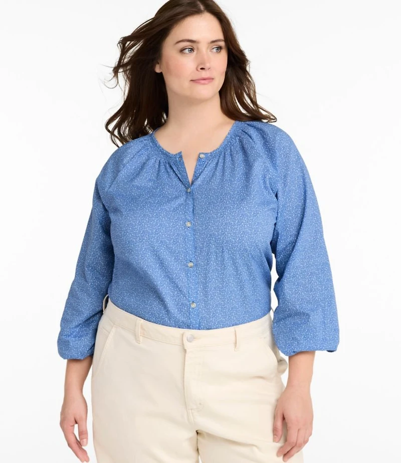 Women's Whisperweight Poplin Shirt, Long-Sleeve