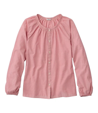 Women's Whisperweight Poplin Shirt, Long-Sleeve