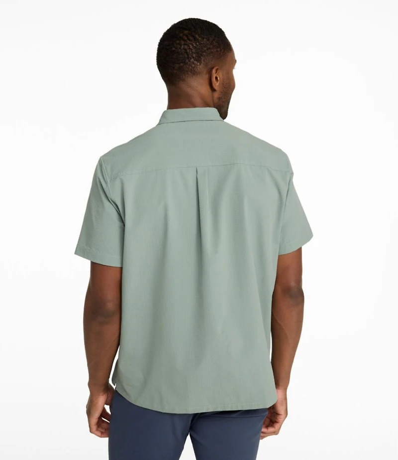 Men's VentureTek Seersucker Shirt, Short-Sleeve
