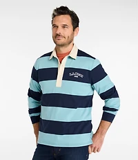 Men's Bean's Vintage Soft Rugby, Stripe Embroidered